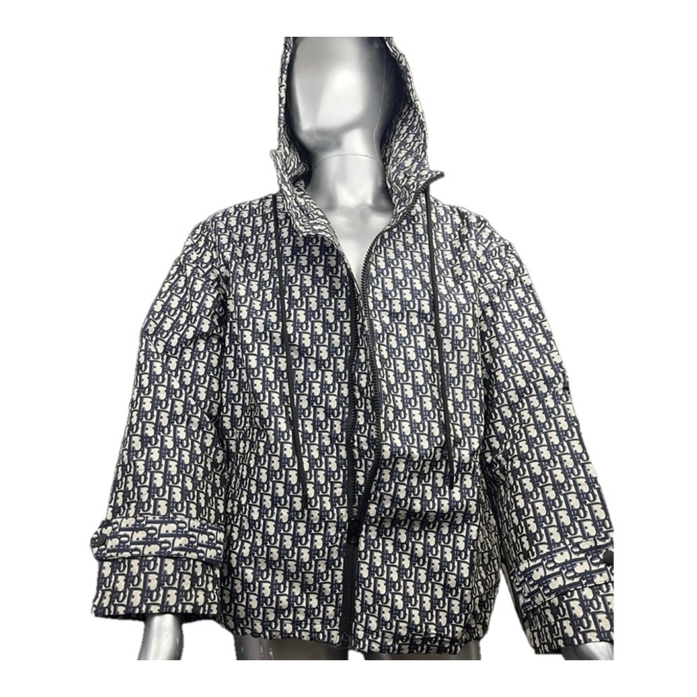 Dior Oblique Windbreaker Jacket w/ Bee Motif – Kim Jones Era – Size L